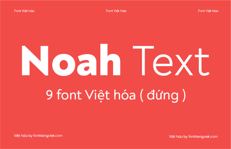 9 Font Việt hóa 1FTV VIP Noah Text