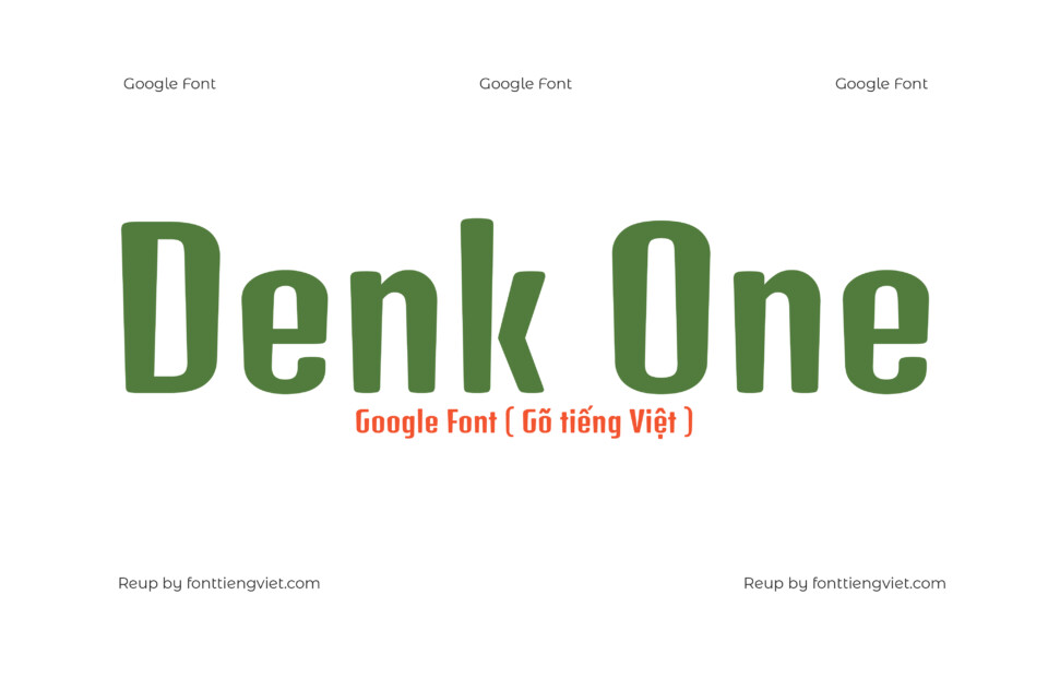 Font Việt hóa Denk One ( Font tiếng Việt )