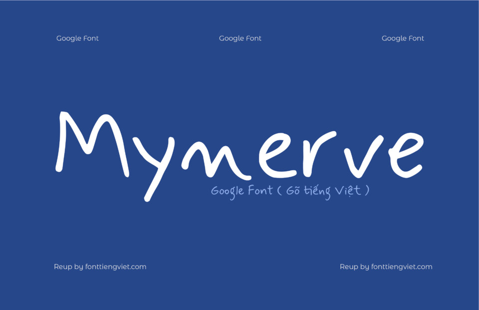 Font Việt hóa Mynerve ( Font tiếng Việt )