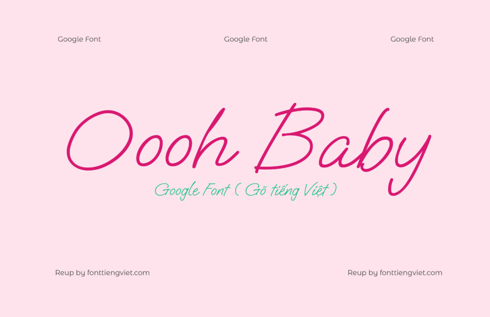 Font Việt hóa Oooh Baby ( Font tiếng Việt )