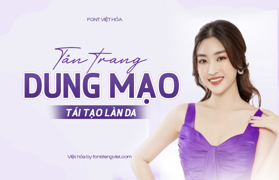 Combo font Việt hóa Thẩm mỹ viện – Tân trang dung nhan