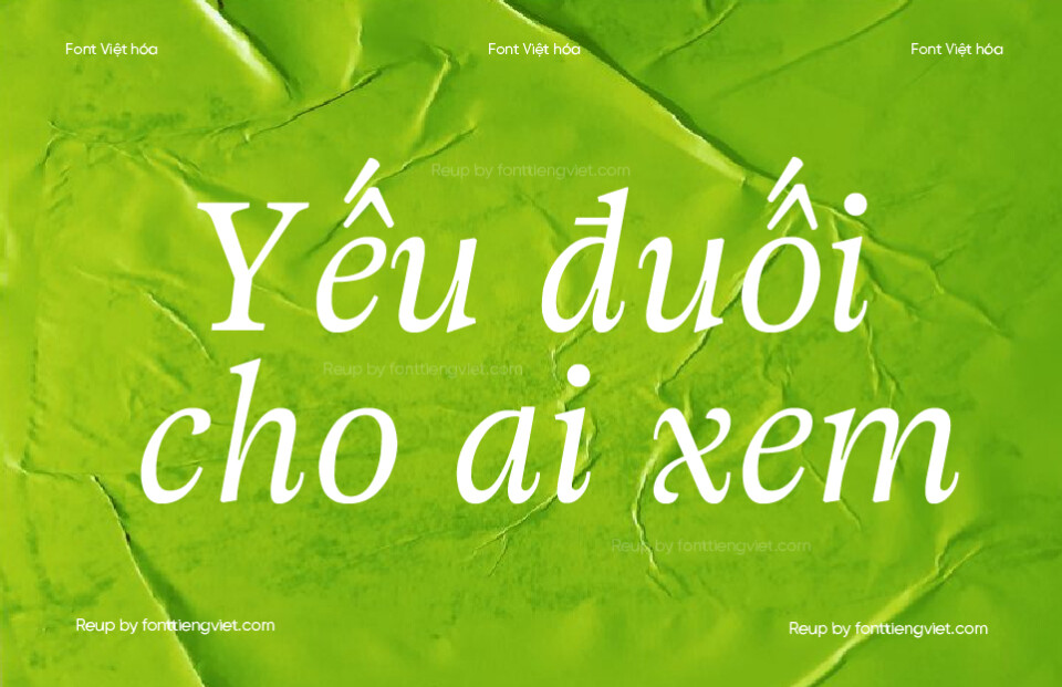 Font Việt hóa UTM Adriane Swash