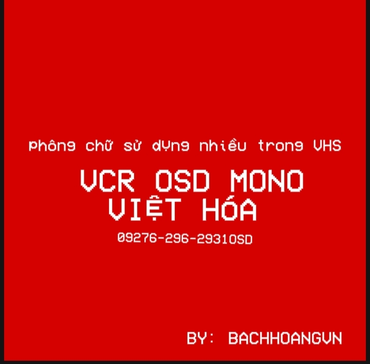 Font Việt hóa Acr Osd Mono