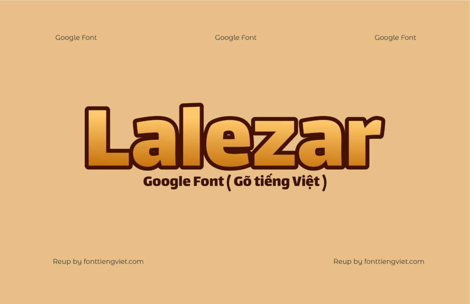 Font Việt hóa Lalezar ( Font tiếng Việt )