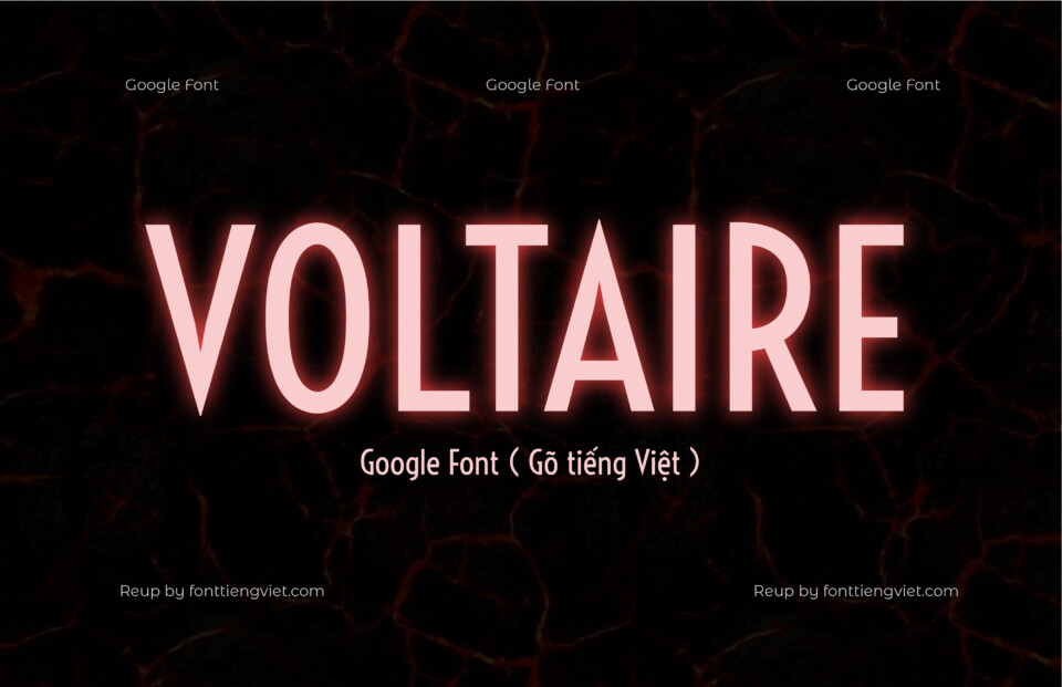 Font Việt hóa Voltaire ( Font tiếng Việt )