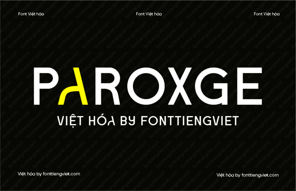 Font Việt hóa 1FTV Paroxge