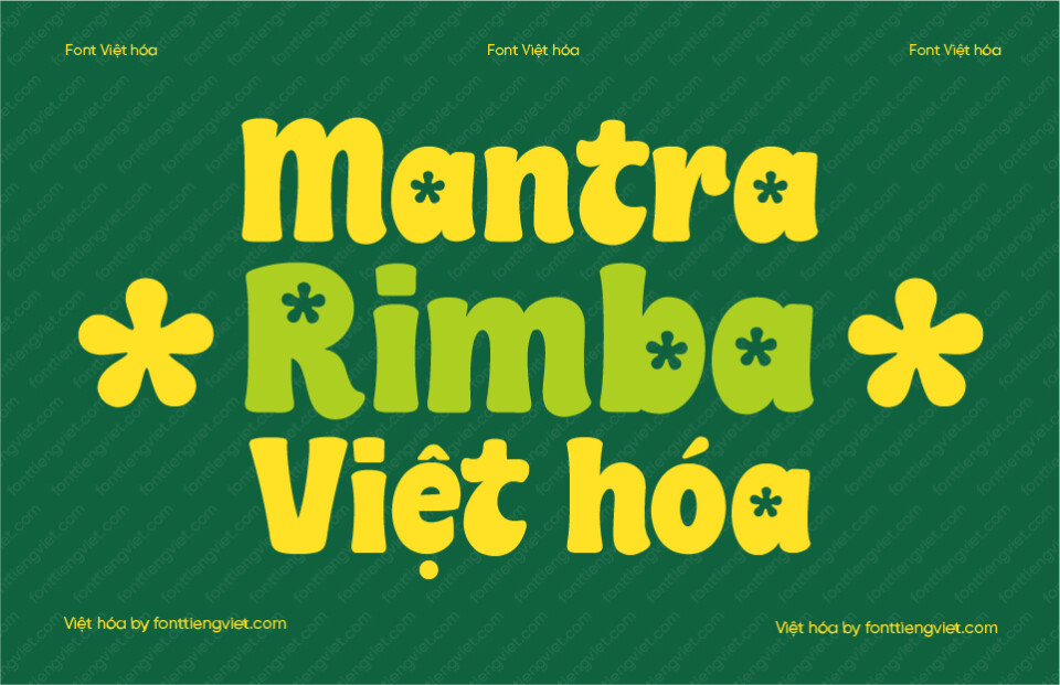 Font Việt hóa 1FTV VIP Mantra Rimba