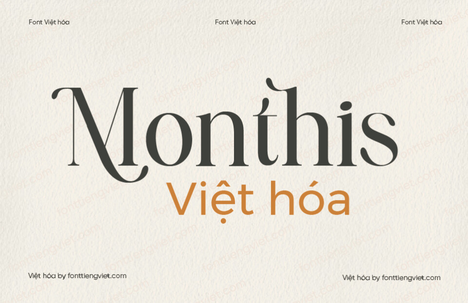 Font Việt hóa 1FTV VIP Monthis