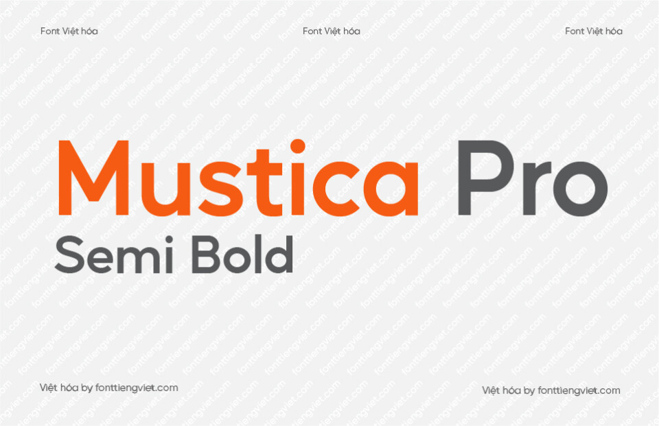 Font Việt hóa 1FTV VIP Mustica Pro Semi Bold