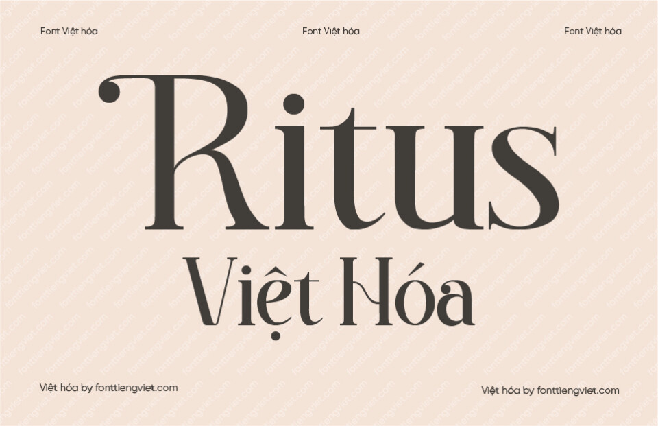 Font Việt hóa 1FTV VIP Ritus