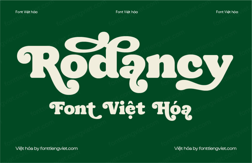 Font Việt hóa 1FTV VIP Rodancy