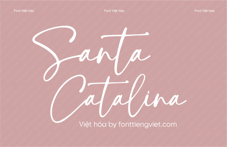 Font Việt hóa 1FTV VIP Santa Catalina