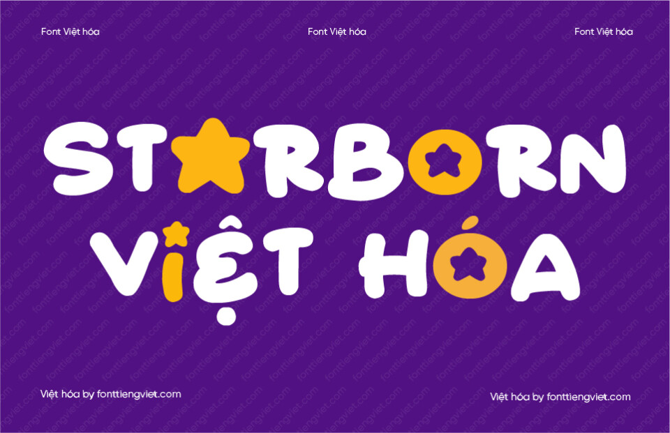 Font Việt hóa 1FTV VIP Starborn