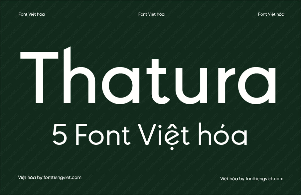 5 Font Việt hóa 1FTV VIP Thatura