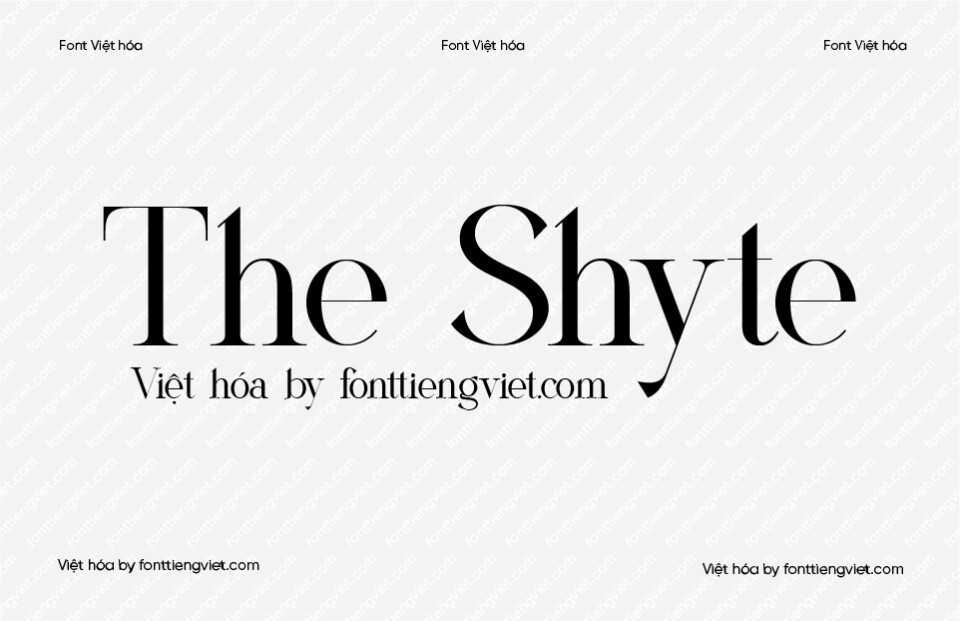 Font Việt hóa 1FTV VIP The Shyte