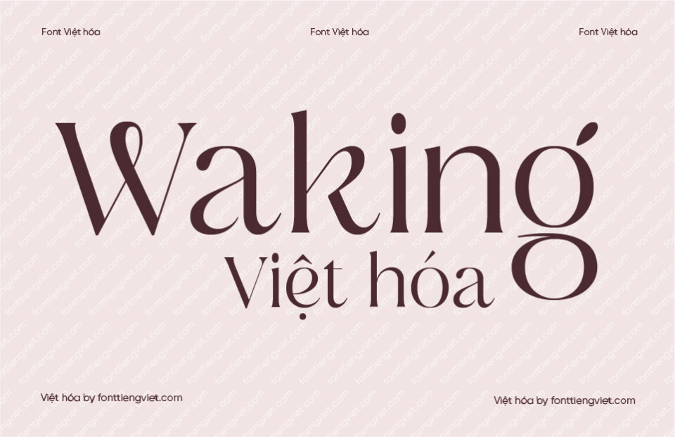 Font Việt hóa 1FTV VIP Waking