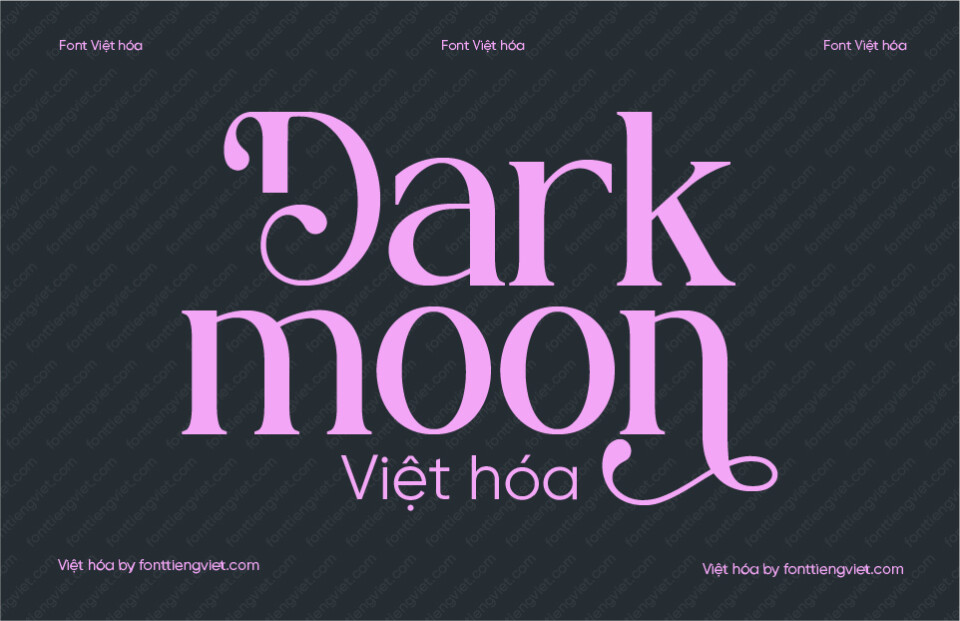 Font Việt hóa 1FTV VIP Dark Moon