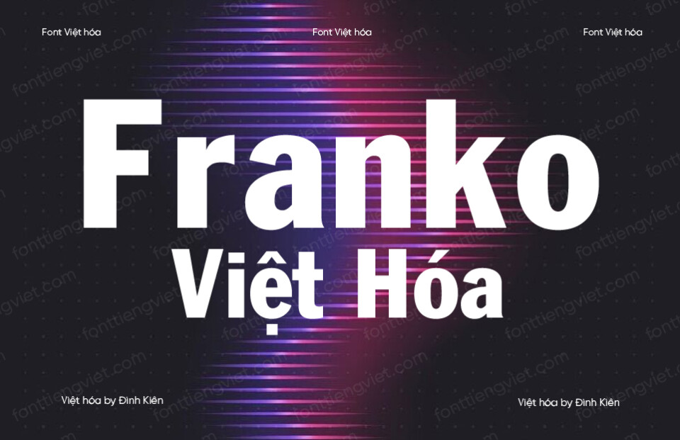 Font Việt hóa UTM Franko