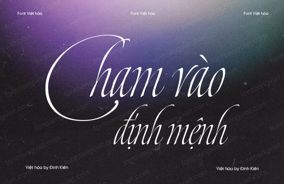 Font Việt hóa UTM Dream Script Pro