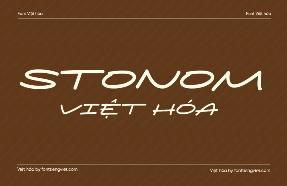 Font Việt hóa 1FTV Stonom