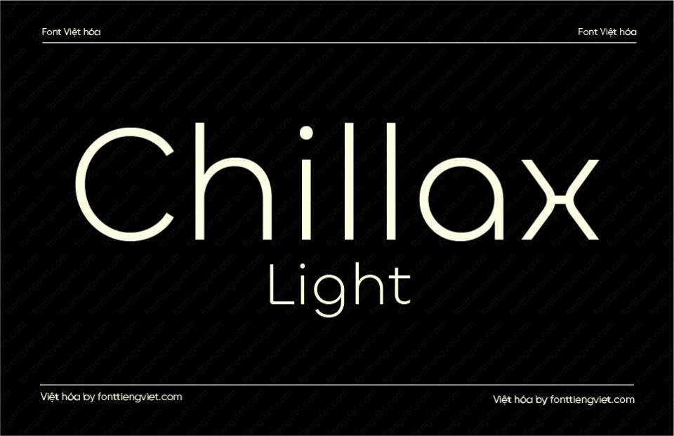 Font Việt hóa 1FTV VIP Chillax Light