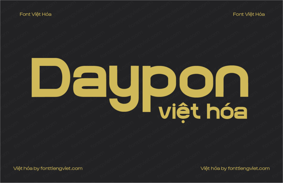 Font Việt hóa 1FTV VIP Daypon