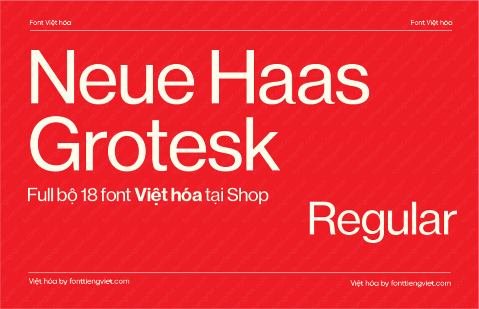 Font Việt hóa 1FTV VIP Neue Haas Grotesk Regular