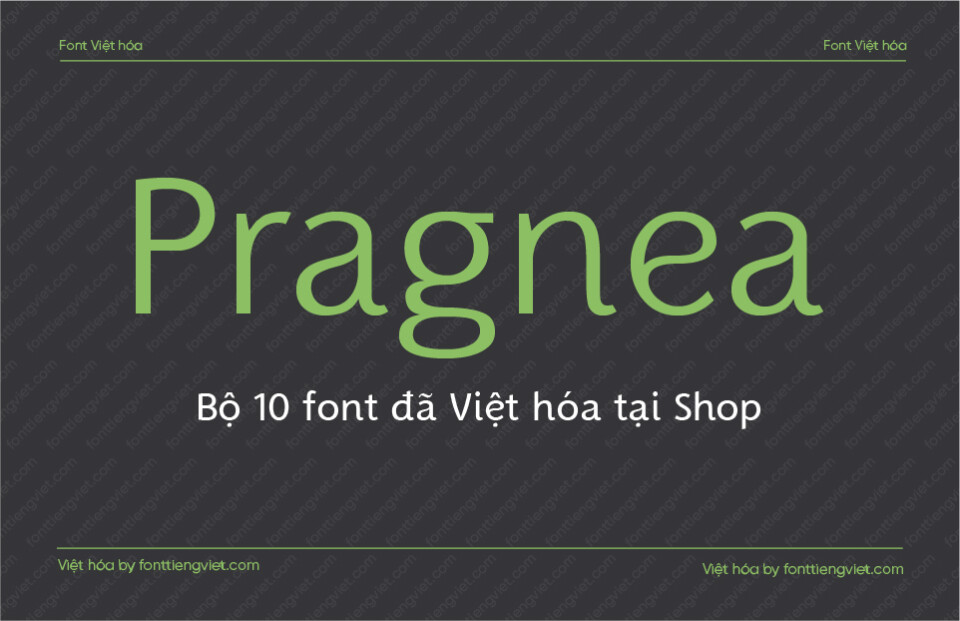 Font Việt hóa 1FTV VIP Pragnea Regular