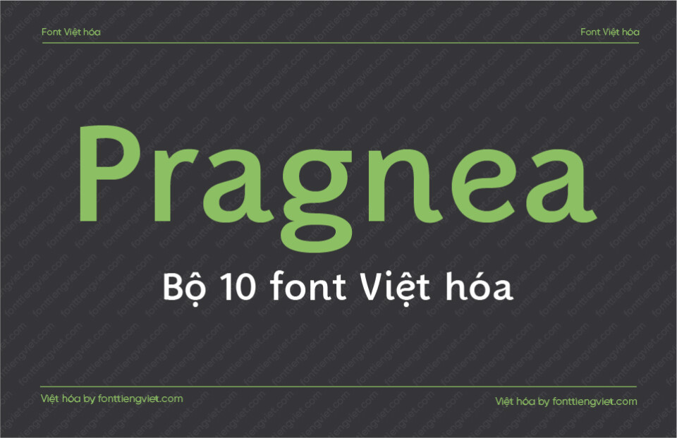 [Shop font] 10 Font Việt hóa 1FTV VIP Pragnea