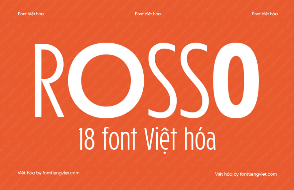 [Shop font] 18 Font Việt hóa 1FTV VIP Rosso