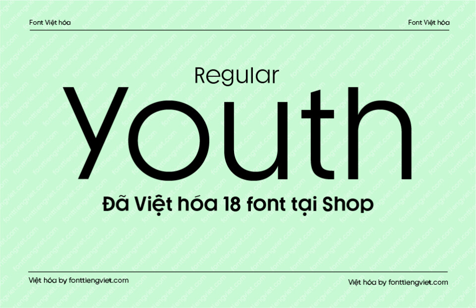 Font Việt hóa 1FTV VIP Youth Regular