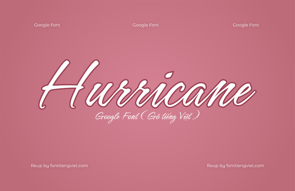 Font Việt hóa Hurricane ( Font tiếng Việt )