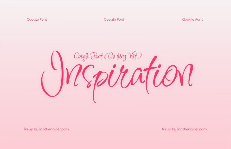 Font Việt hóa Inspiration ( Font tiếng Việt )