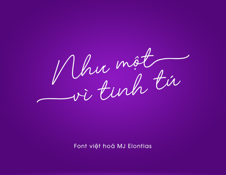 Font việt hoá MJ Elontias