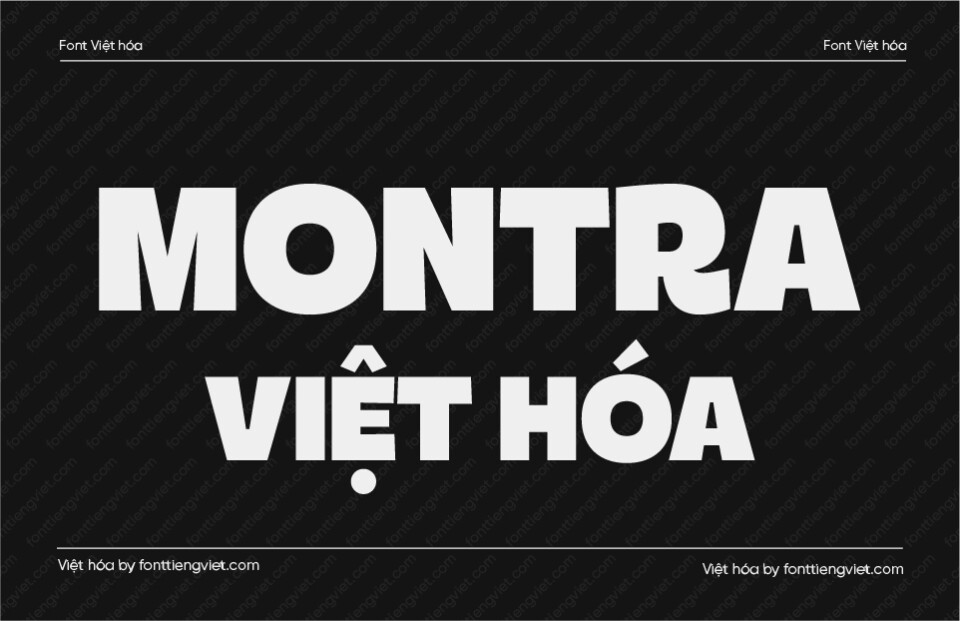 Font Việt hóa 1FTV VIP Montra