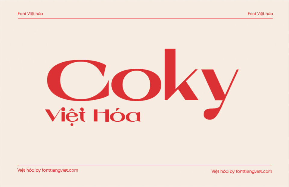 Font Việt hóa 1FTV VIP Coky