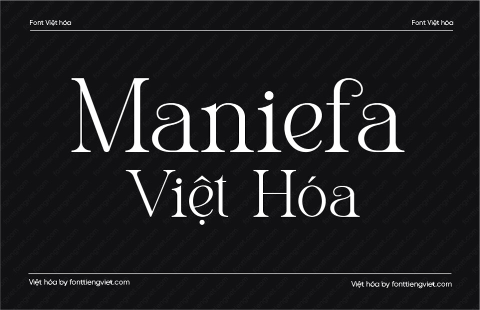 Font Việt hóa 1FTV VIP Maniefa