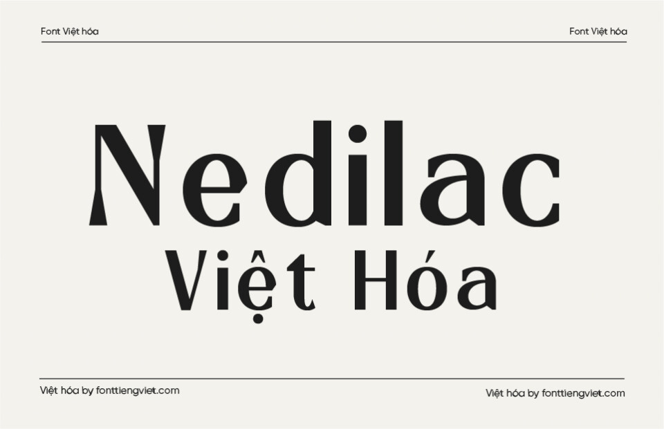 Font Việt hóa 1FTV VIP Nedilac