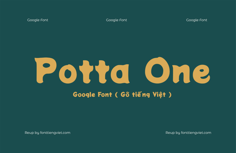 Font Việt hóa Potta One ( Font tiếng Việt )