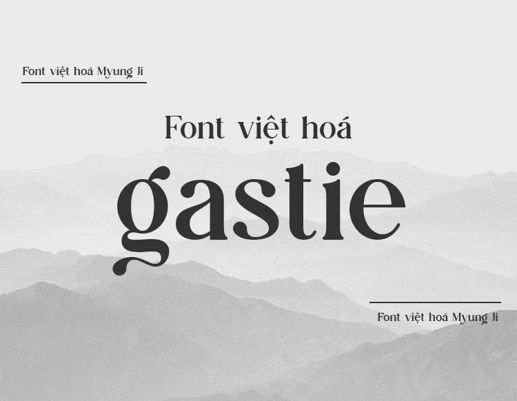 Font việt hoá MJ Gastie