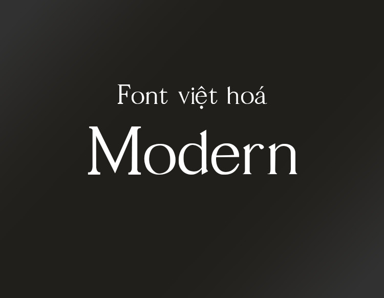 Font việt hoá MJ Modern