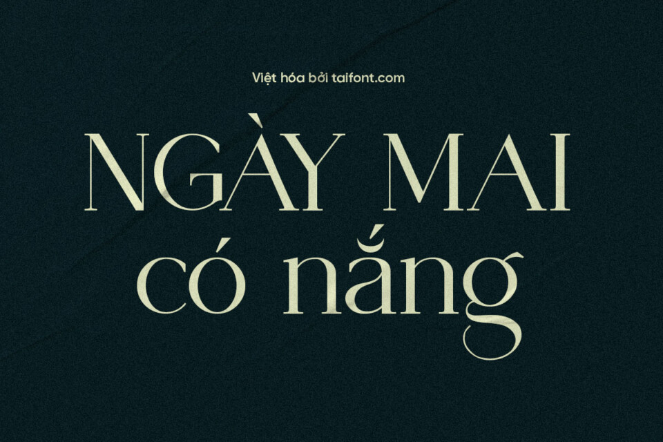 Font 1FTV VIP Vendya Việt Hóa – Font Có Chân Thanh Mảnh Sang Trọng