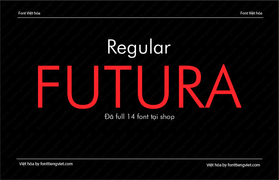 Font Việt hóa 1FTV VIP Futura Regular