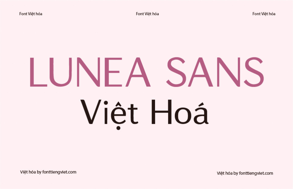 Font Việt hóa 1FTV VIP Lunea Sans