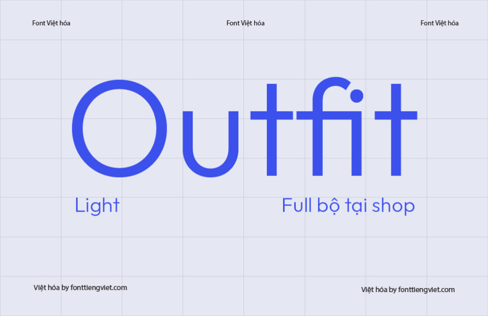 Font Việt hóa 1FTV VIP Outfit Light