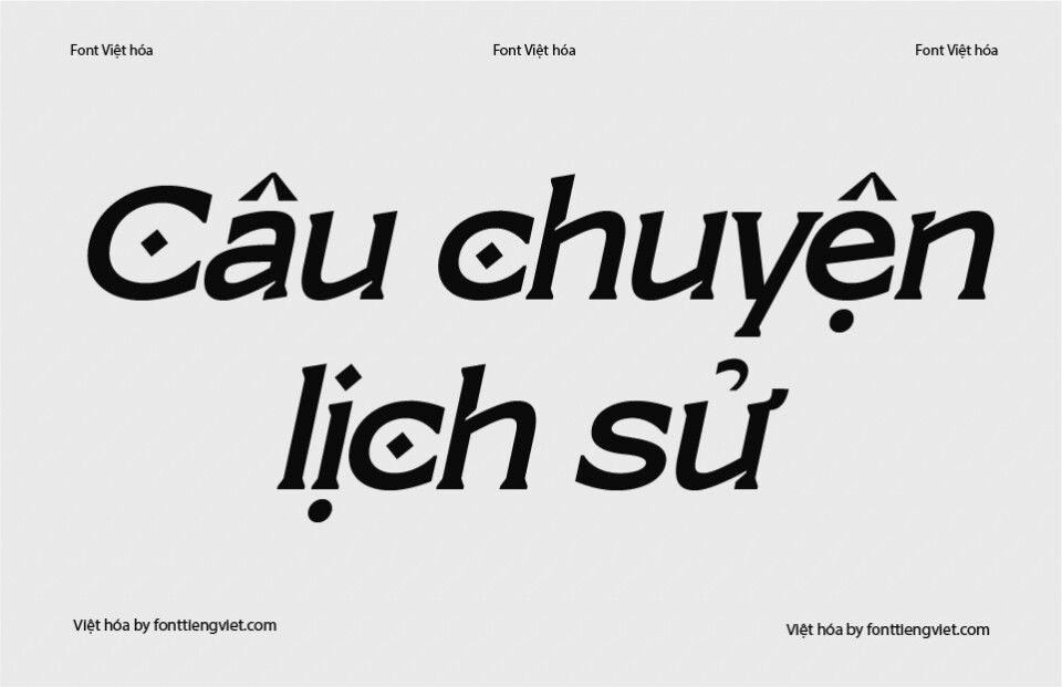 Font Việt hóa 1FTV VIP Qatteo Italic