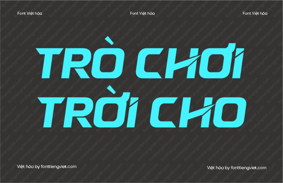 Font 1FTV VIP Sakana Việt Hóa – Font Trang Trí Mạnh Mẽ Cho Thiết Kế Poster Game