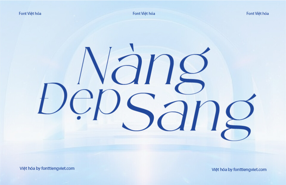 Font Việt hóa 1FTV VIP Sermo Italic
