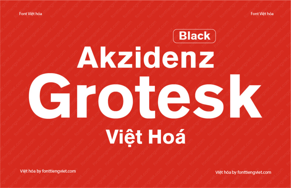 Font Việt hóa 1FTV VIP Akzidenz Grotesk Black