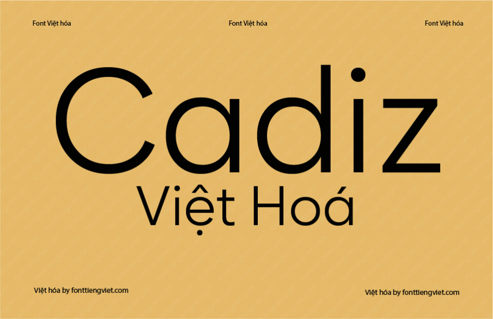 Font Việt hóa 1FTV VIP Cadiz Regular